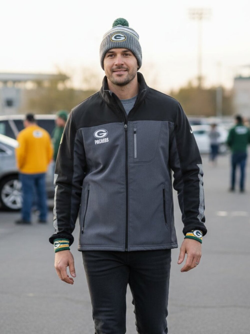 Green Bay Packers NFL Team Apparel Full Zip Jacket
